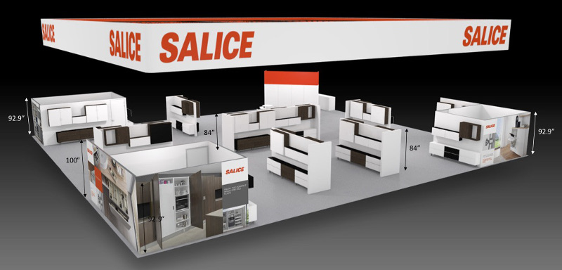 Salice America Trade Show Exhibit Render