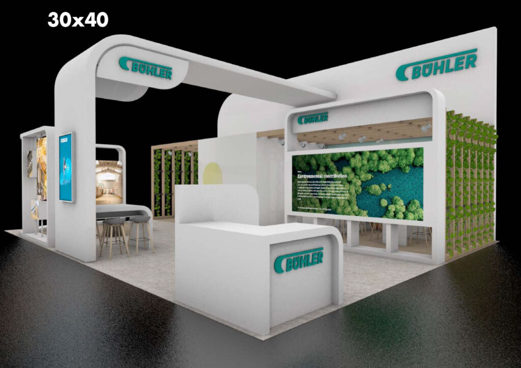 Bühler Trade Show Exhibit 30x40 Rendering