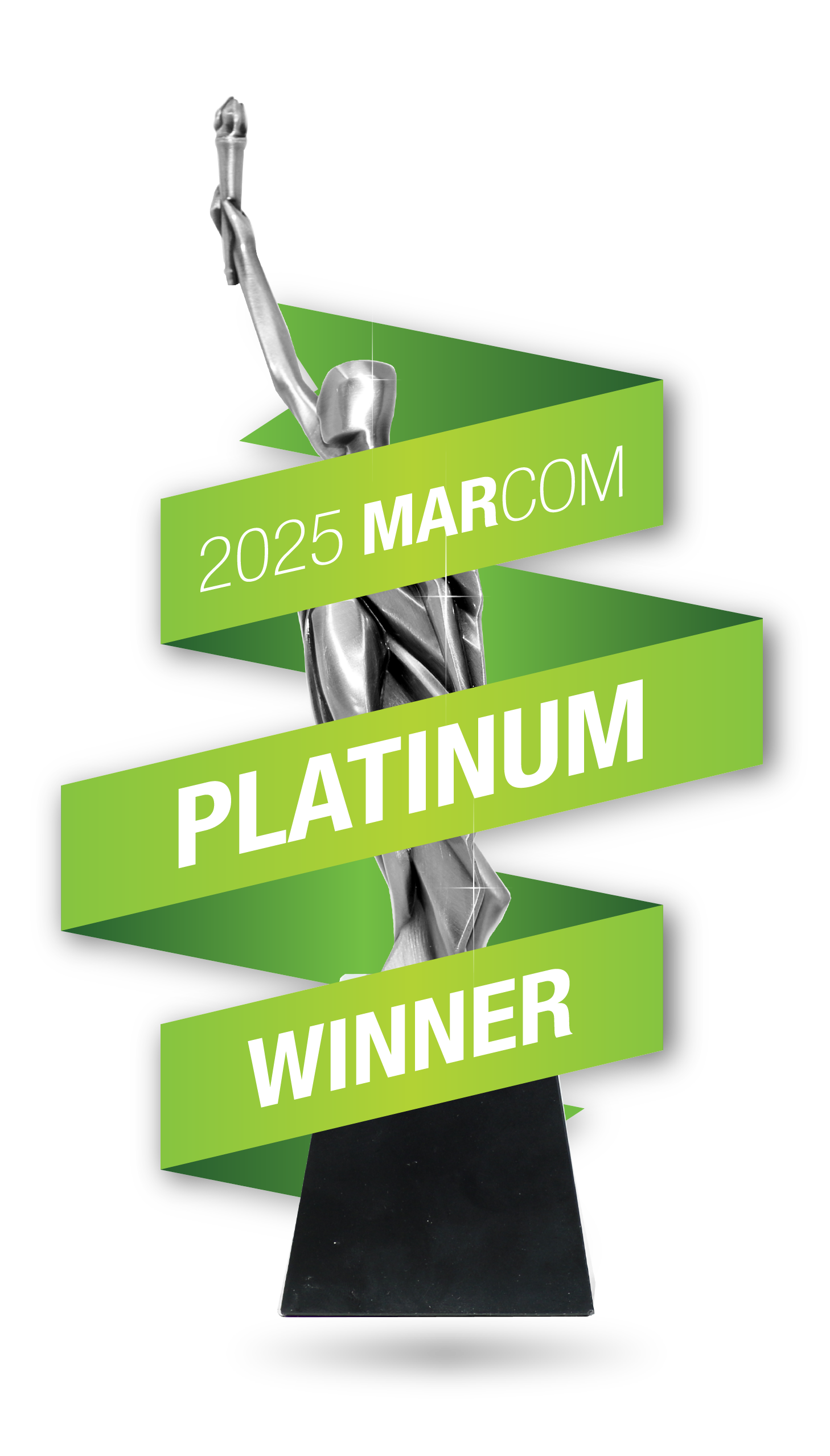 Platinum Award Badge - marcom 2025